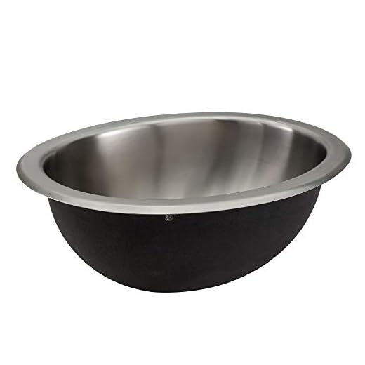 RecPro RV 10" x 13" Stainless Steel Oval Sink | Single RV Kitchen Sink | RV Sink | Camper Sink | Single Bowl Sink (No Faucet)