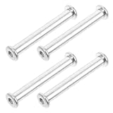 Hemobllo 4 Stueck Sonnenschirm Kurbel Schrauben Befestigung Ersatz Silber