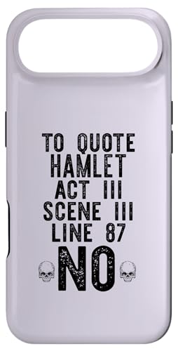 HAMLET ACT III LINE 87:No Shakespeare Meme On Back �X�}�z�P�[�X iPhone Air �p