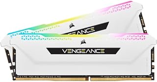 Corsair VENGEANCE RGB PRO SL 32GB (2x16GB) DDR4 3600 (PC4-28800) C18 1.35V Desktop Memory - White