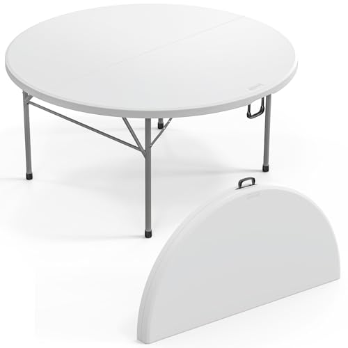 Table pliante ronde en plastique robuste et chaises de réception premium