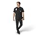 Carhartt Scrubs for Men Force Cross-Flex Henley Tops with 3 Pockets Black