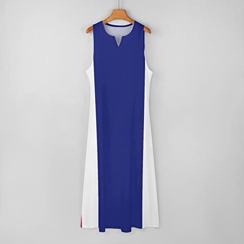 Image of TAIZIYEAH Long Dress Elegant Casual Long Dress Thailand Flag Girls Summer Sunshine Beach Skirts for Womens 5XL