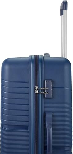 Image of Safari Carter Hard-Sided Polypropylene Suitcase 5 Years Warranty Luggage Set of 3 Trolley Bags (55 & 67 & 76 cm) (Navy Blue)