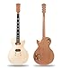 Tostar DIY Electric Guitar Kit with HH Pickups, Mahogany Neck & Body, Purpleheart Fingerboard, Build Your Own Solid Body Electric Guitar, Easy Assembly 6 String DIY Guitar Kit, LP Style
