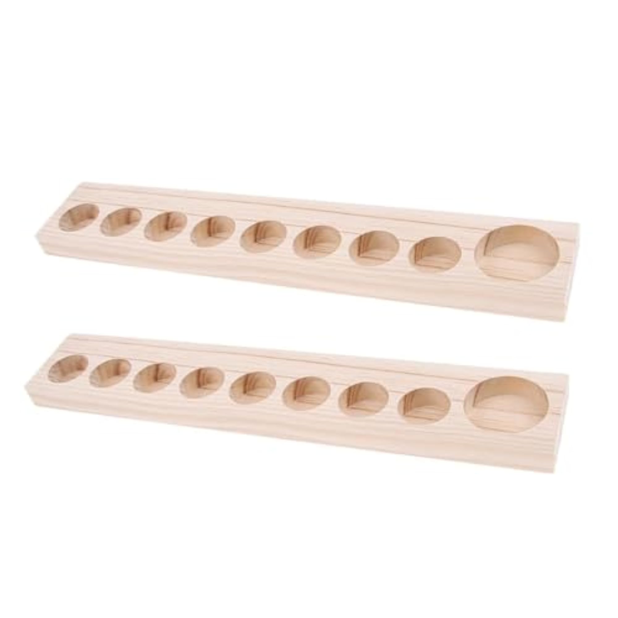 Wooden Essential Oil Holder Display Storage Rack, 9 Slot