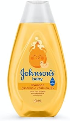 Shampoo Para Bebê Johnson's Baby Regular, 200ml, Amarelo