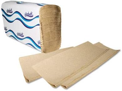 Windsoft 1040 Multifold Paper Towels, 1-Ply, 9 1/5 x 9 2/5, Natural, 250/Pack, 16 Packs/Carton
