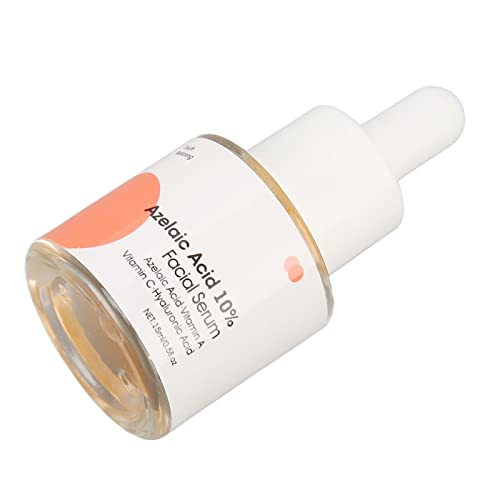 Suero Facial de ácido Azelaico 10% de 15 Ml, Suero Hidratante de Vitamina C, Combate la Hiperpigmentación de la Piel Opaca, Hidrata la Piel Tersa, Suero Facial Antiarrugas