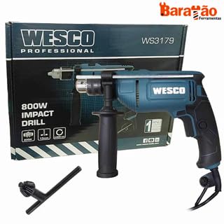 Furadeira de Impacto 13 mm 3000 Rpm 800w WS3179 Wesco- 220v