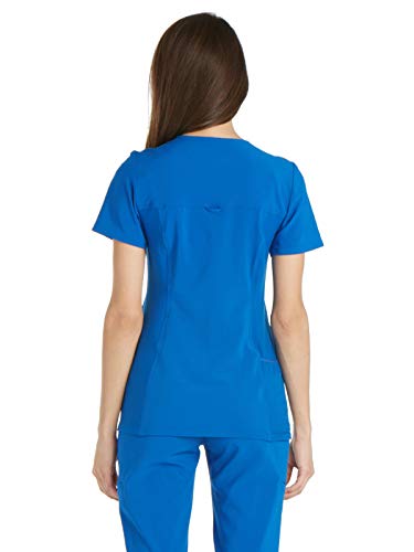 Cherokee Women's Medical Scrub Top Iflex V-Neck Knit Panel Top - CK605