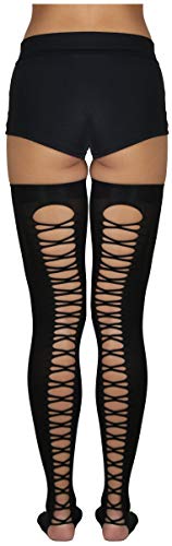 Image of ToBeInStyle Women's Nylon Thigh High Schoolgirl Opaque Stockings