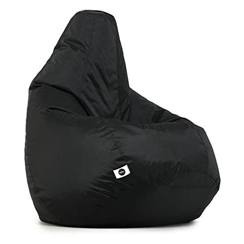 Image of Amazon Brand - Umi. Classic All Weather /Outdoor Bean Bag Cover (Without Beans) Black, Size- XXXL