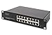 DIGITUS Gigabit Ethernet Netzwerk-Switch - 10 Zoll - 16 Ports - Unmanaged - Backplane 32 Gbps - Auto MDI/MDI-X - Schwarz