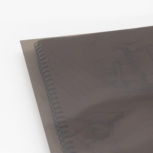 Image of A4 PVC Flexible Plastic Sheets, 10Pcs 0.3mm Thick A4 Size, Transparent DIY Crafts Film (Brown)