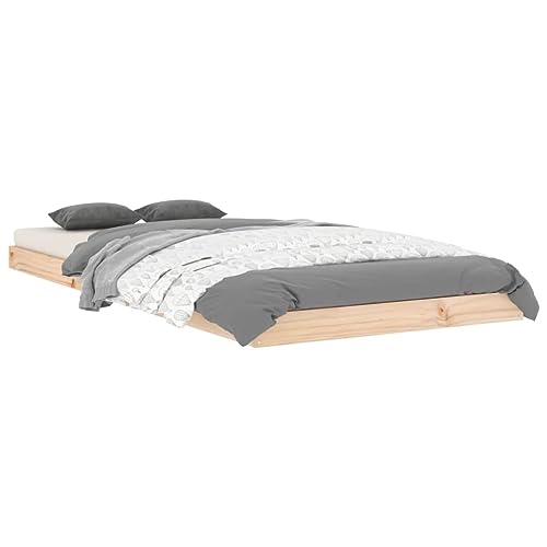 vidaXL Estructura de Cama Madera Maciza de Pino 90x200 cm