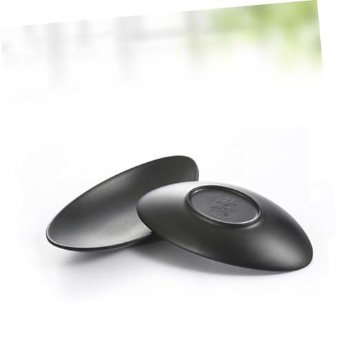 Set de 2 platos pequeños de melamina negros para sushi miniatura 5
