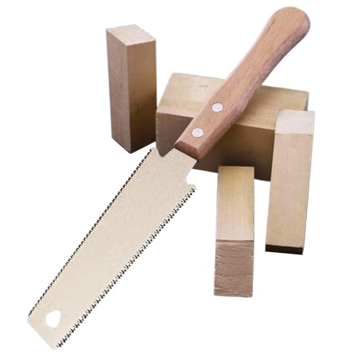 Sierra japonesa de corte al ras, sierra de tracción de doble borde de 5.9 pulgadas, sierra de madera japonesa, herramienta de carpintería para corte de madera
