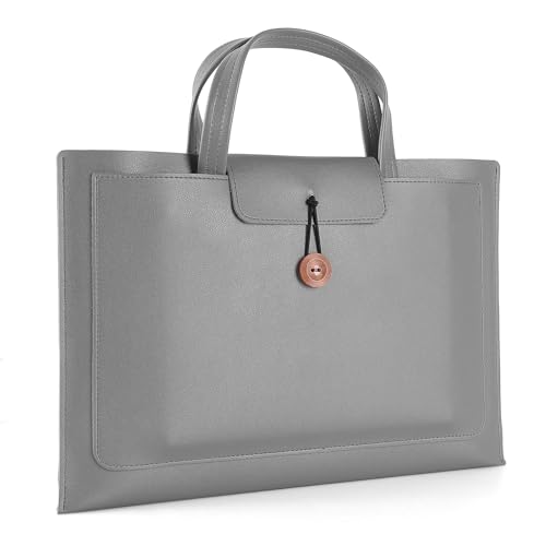 Leather Laptop Messenger Bag, Large Volume, Water Resistant, Anti Scratch