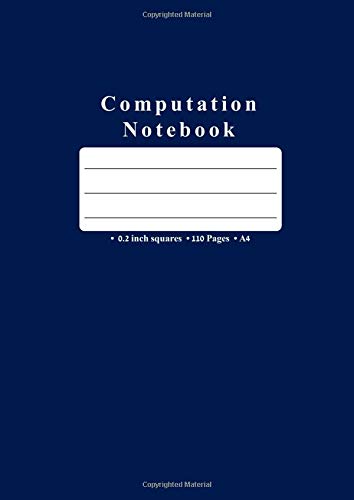 A4 Computation Notebook: 110 Pages/55 Sheets | Cream Paper | 5 Squares per Inch Engineering Computat