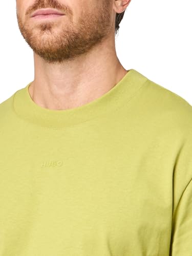 Hugo Herren-T-Shirt mit kleinem Logo in der Mitte, Jersey, kurzärmelig, Fresh Moss Green, XX-Large – Ansicht 3