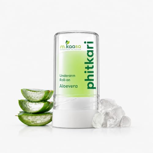 Image of Phitkari Underarms Roll-On Stick with Aloe Vera | Alum Infused Crystal Deodorant | Long Lasting Odour Protection | Fragrance Free | Non Sticky | Gentle on Sensitive Skin | Unisex 80 gm (PACK OF 1)