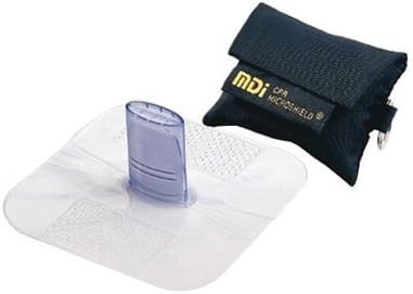 MDI Microshield MicroKey CPR Rescue Breather with Attached Key Ring (Black Nylon Case)