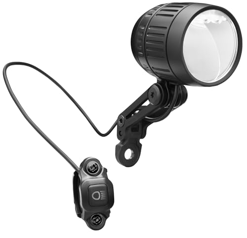 FalkX LED E-Bike Beleuchtung Set - Scheinwerfer 60L+ Rücklicht 6V-48V