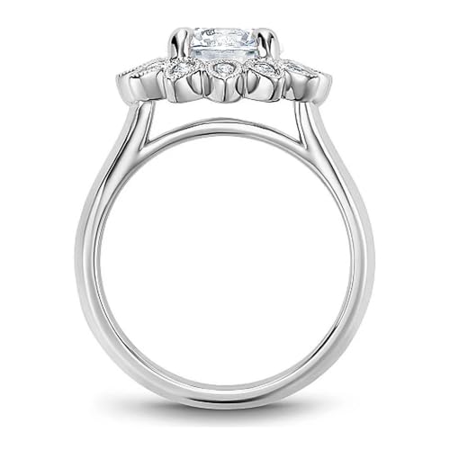 PELOVNY Moissanite Rings for Women 925 Sterling Silver Custom Promise Engagement Wedding Ring Jewelry Gifts for Wife Fiancee3