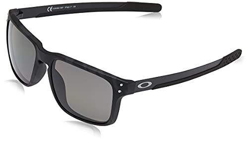 Oakley Men's OO9384 Holbrook Mix Rectangular Sunglasses, Matte Black Camo/Prizm Grey Polarized, 57 mm