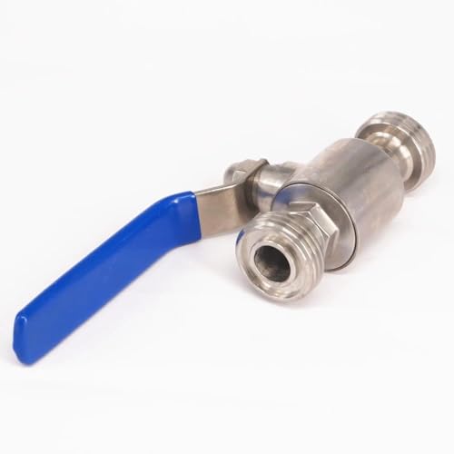 Vanne 3/4 inox SS304 type T régulation précise des fluides sans baisse de pression