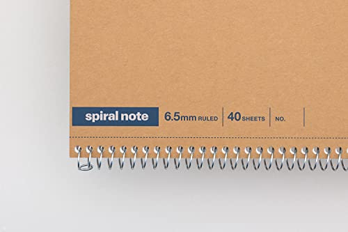 Maruman Spiral Note Basic 8.98 X 11.69 Inches (A4), 5Mm Dot Grid, 80 Sheets (N005Es),White #TOP3