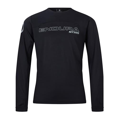 Endura Kids MTB-Jersey Langarm MT500 Burner Schwarz Gr. 13-14 (XL)