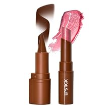 HOSAILY Lip Combo Sets, Brown Plumping Lip Contour Liner Pencil and Pink Lipstick Combo, Matte Highly Pigmented Lip Liner Moisturizing High Shine Shimmer Long Lasting Lipstick Stain Makeup01