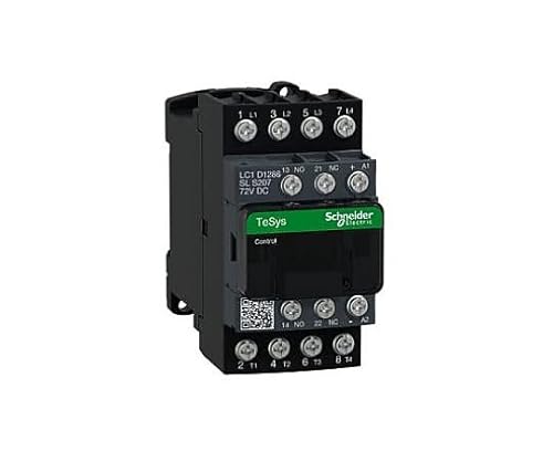 �V���i�C�_�[�G���N�g���b�N �d���ڐG�� TeSys Deca�V���[�Y LC1D 72 V DC 5.5 kW LC1D1286SLS207