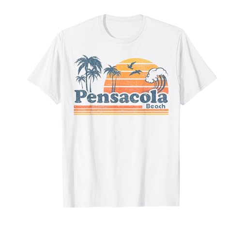 Pensacola Beach Florida Vintage Spring Break Vacation Retro T-Shirt