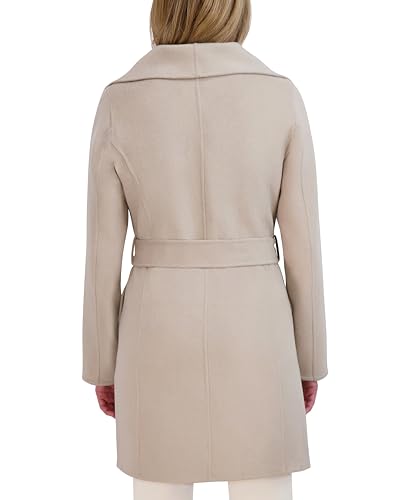 TAHARI Women's Peacoat Wool Blend Lapel Collar Trench Coat3