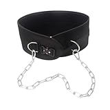 Aymzbd Dip Belt for Weight Lifting Weight Belt Weightlifting Back Support Strap for Power Lifting Fitness Pullups Equipment