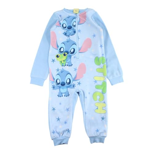 Mono polar para niño pijama entero azul de Stitch Disney pack de 2 de 6 años