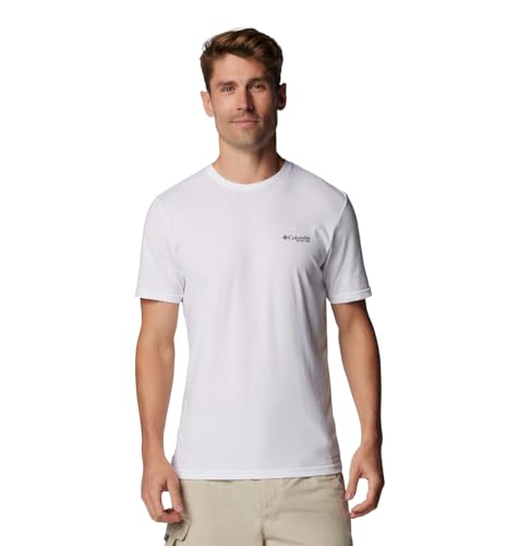 T-Shirt Columbia PFG Tarpon Rise Tech à manches courtes pour homme bleu