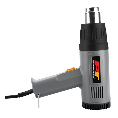 Image of Performance Tool W50076 2 Speed Heat Gun 1500W (300 /500 celsius) for Removing Paint, Bending Pipes, Shrinking PVC and More