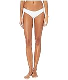 Body Glove Women's Standard Audrey Low Rise Bikini Bottom Swimsuit, Ibiza Ribbed White, Medium