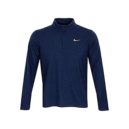 Nike Men's Nike Dri-fit Victory Half-zip Top, Blue Void/Diffused Blue/White, Small