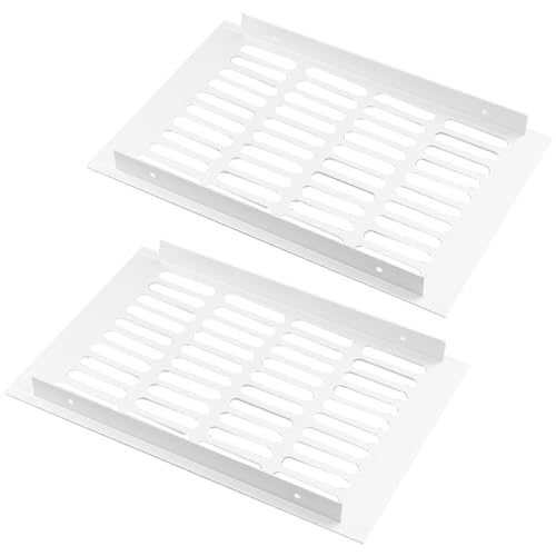 Grille de ventilation anti-humidité en aluminium blanc pour dressing
