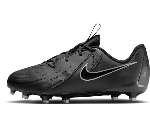 Nike Jr. Phantom GX 2 Academy Little/Big Kids' MG Low-Top Soccer Cleats (FD6722-001, Black/Black) Size 2
