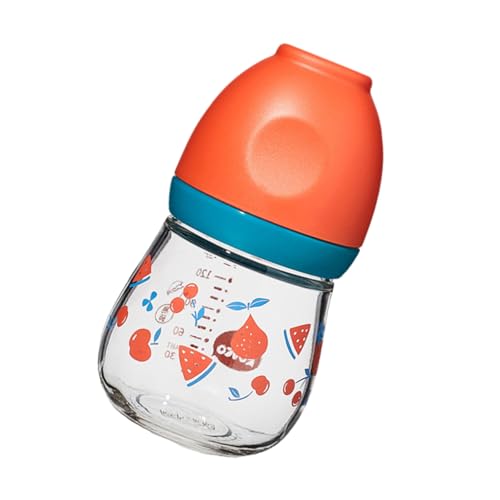 ガラス哺乳瓶 150 ミリリットル新生児授乳ワイドネック簡単充填とクリーン機能抗疝痛乳首安全使用赤ちゃんの授乳の必需品