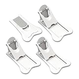 Nextpal 4-Pack Sliding Closet Door Lock, Child Safety Locks for Sliding Glass Doors Window Closets and Cabinets, No-Tool Installation Baby Proof Accessories for Kids Safety White