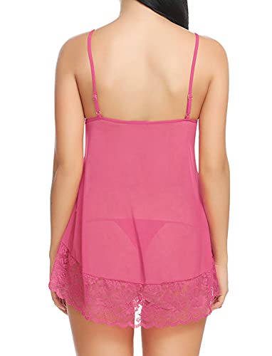 Image of Xs and Os Women Lace Nightwear Babydoll Lingerie Nightie