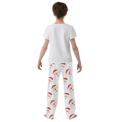 Boys' Pants Christmas Santa Claus Funny Cartoon Long Bottoms Jogger Pants Elastic Waist Trousers with Pockets S-XL3