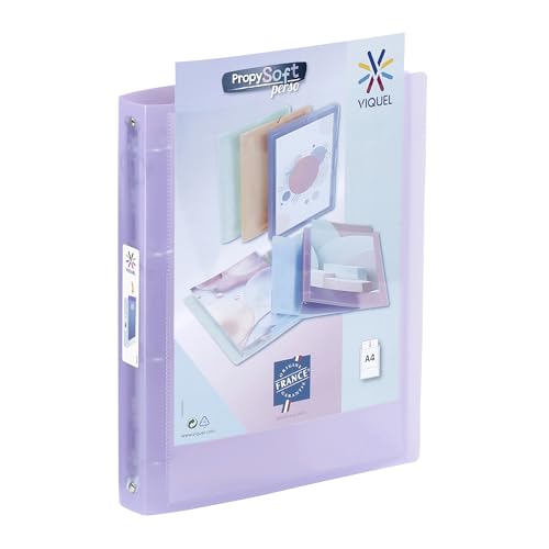Viquel - Classeur souple personnalisable A4 PROPYSOFT - 4 anneaux - Couverture résistante -...